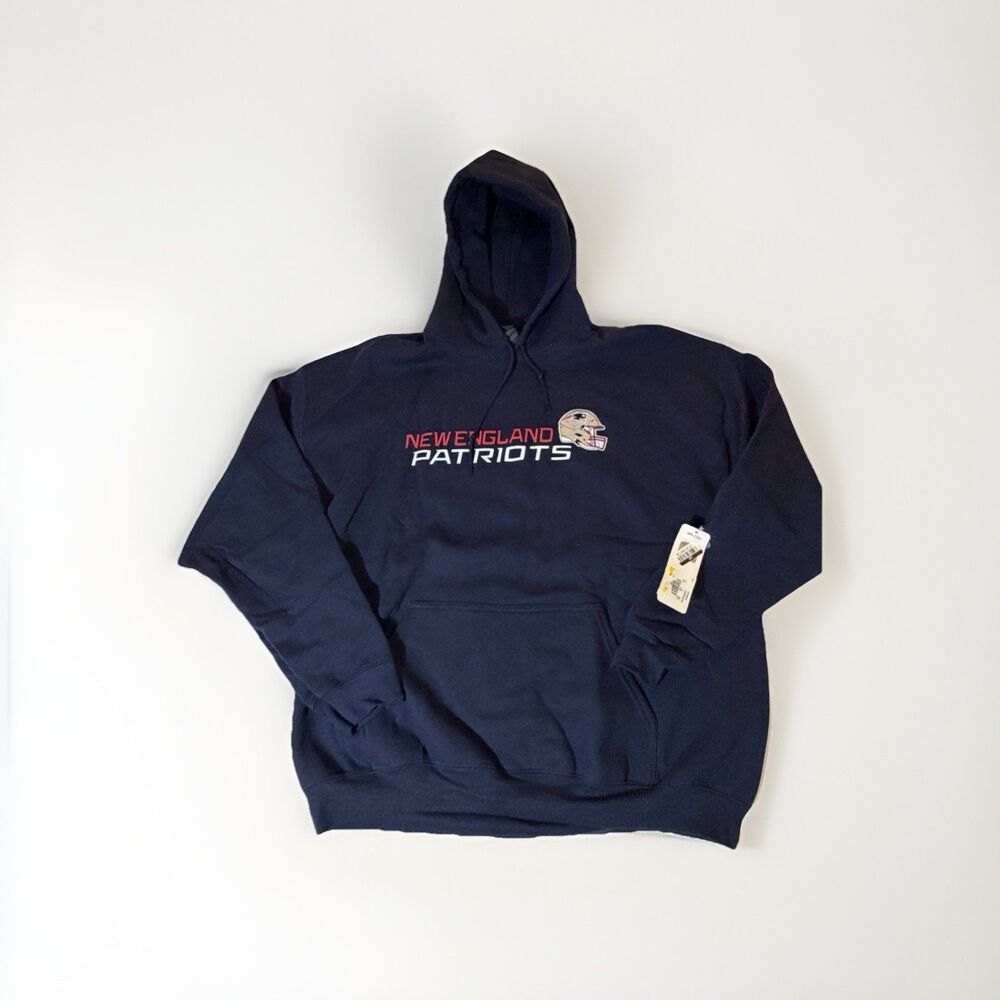 New England Patriots Hoodie Women’s XL Navy Gildan Heavy Blend NWT NFL